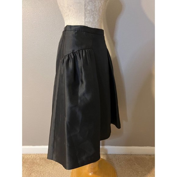 Phoebe Kay Unger Skirt 8 Black Tafetta A Line Full NWT NEW - Picture 5 of 8